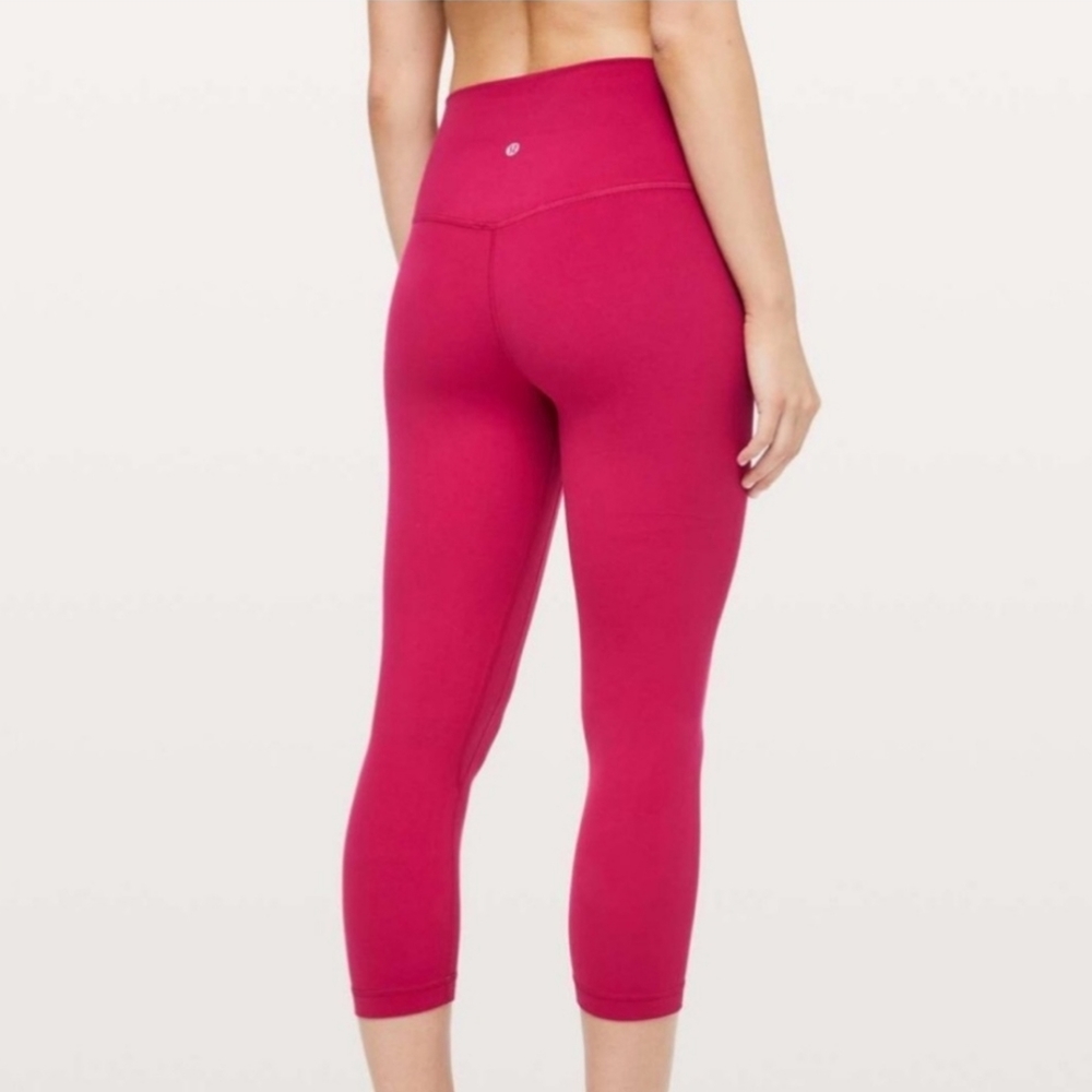 Lululemon High Rise Align Cropped 21" Leggings Athletic Athlesiure Workout Sz 12